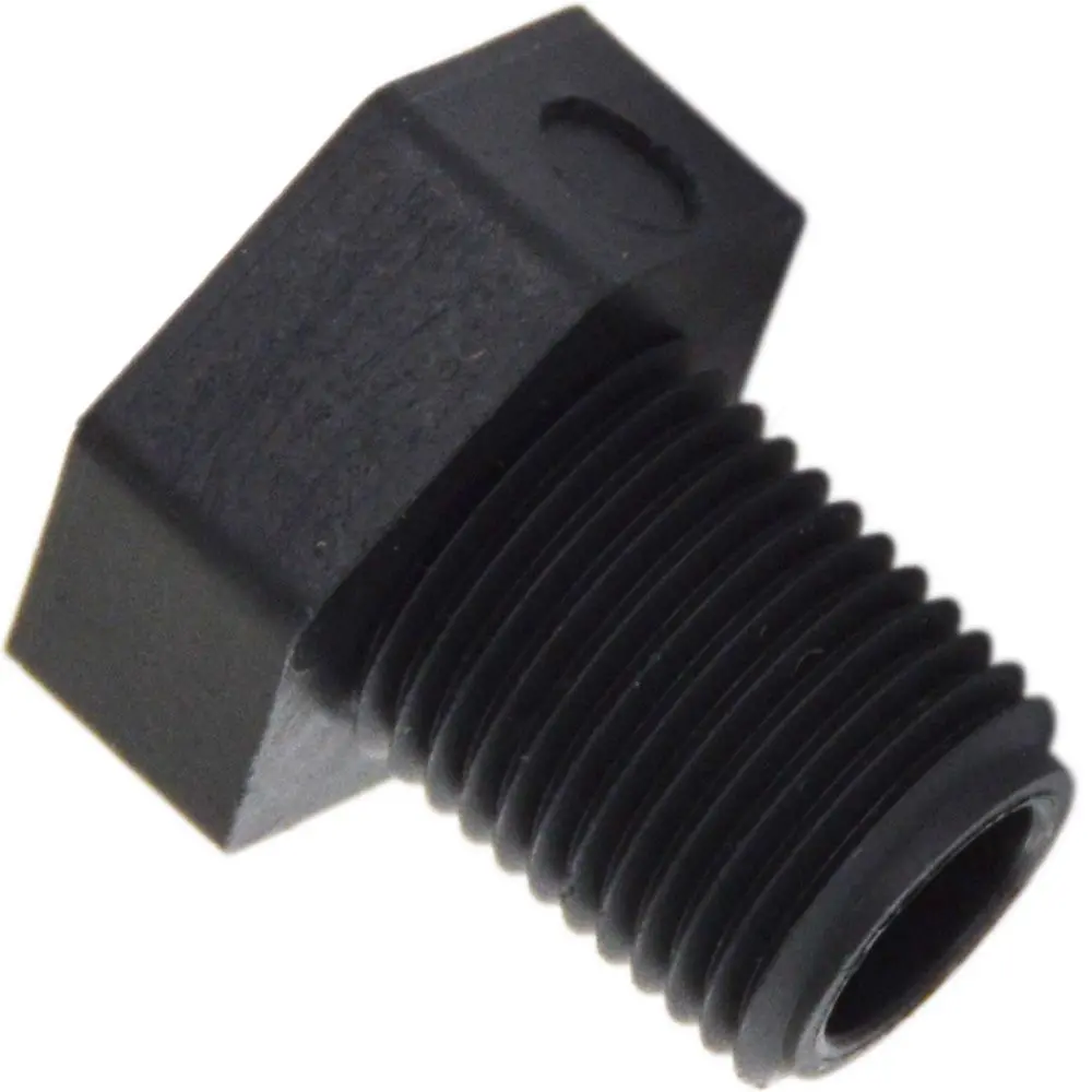 Pipe Plug Hex Head - 1/8" Mnpt Polypro Black 1