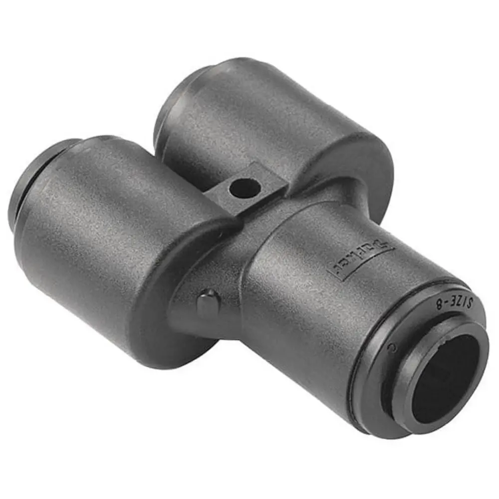 Parker Kynar Wye Union Black - 3/8 X 1/4 1