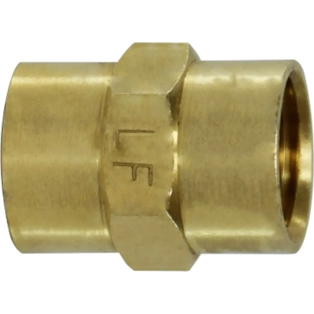 Brass Lf 7103 1/4" Coupling 1