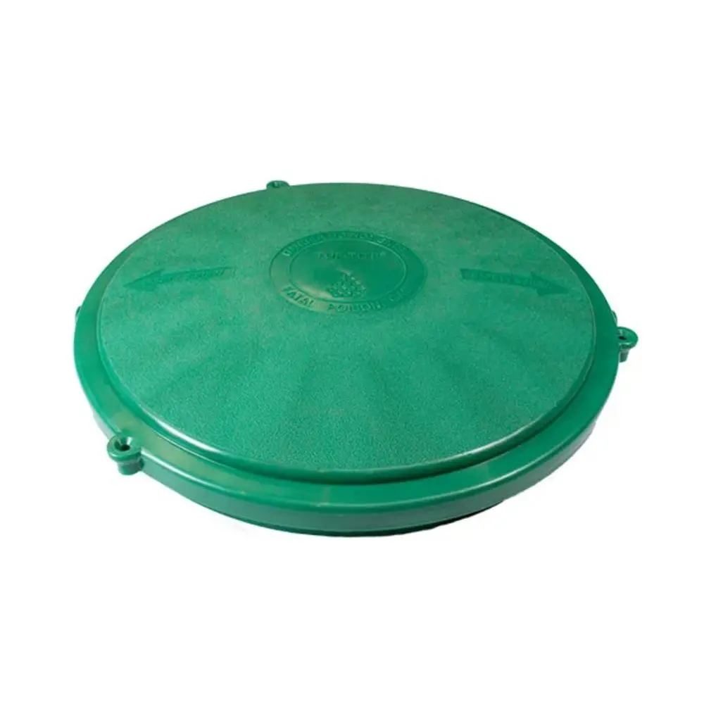 12" Domed Green Lid 1