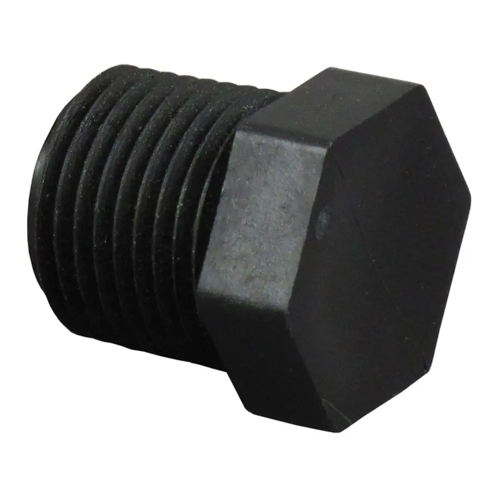 Pipe Plug Hex Head - 1/4" Npt Polypro Black 1