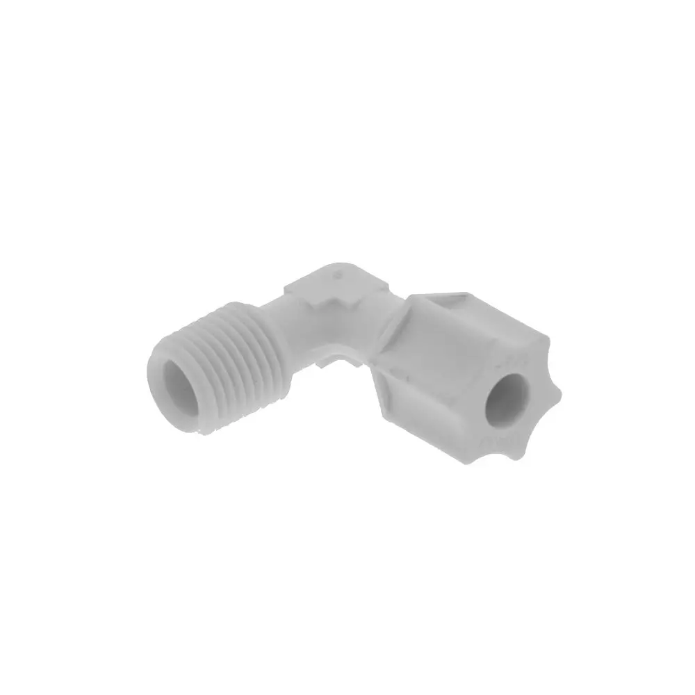 Jaco 40-4-4-P-O Polypropylene Male Elbow 1/4 Od Tube X 1/4 Mpt 1