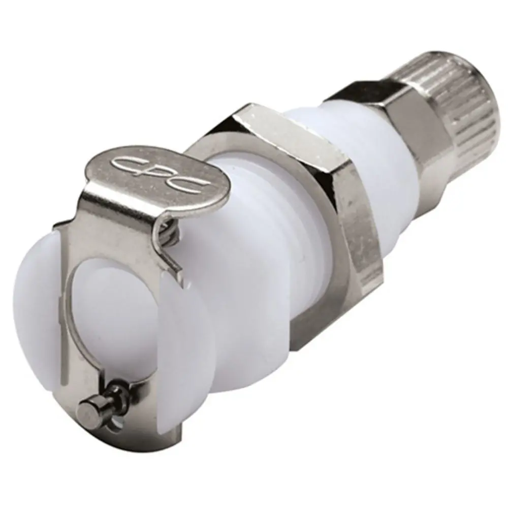 Pmcd1204 Valved Panel Mount Ptf Coupling Body 1/4 Ptf 1