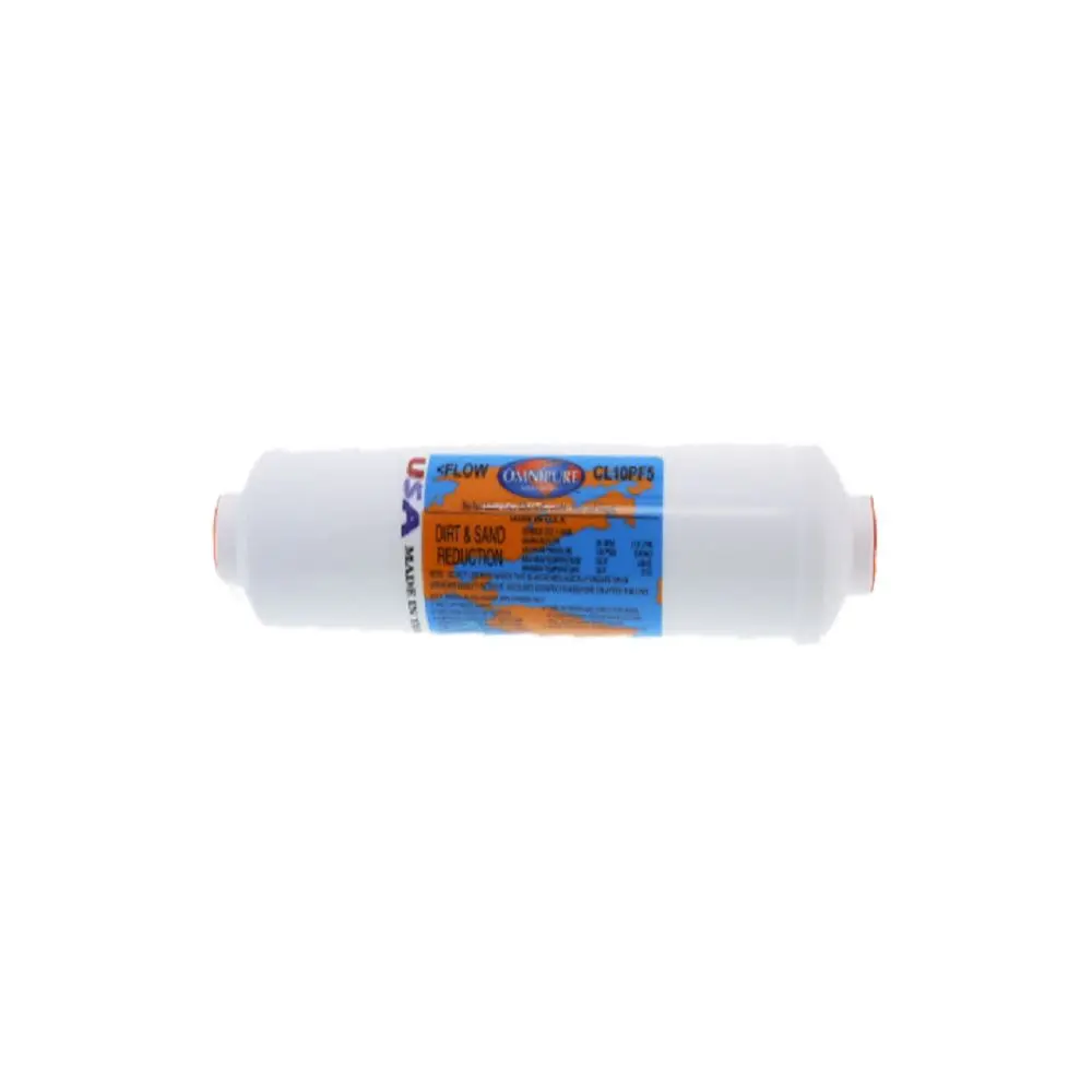 Omnipure Cl10pf5-C Inline Sediment 5 Mic - 10" X 2" Filter - 3/8" Fpt 2