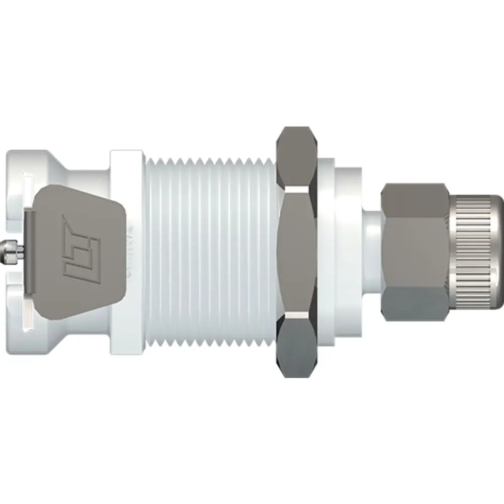Linktech 40Ac Series Panel Mt. Female, Non-Valved, 1/4" Ptf, Natural Acetal 1