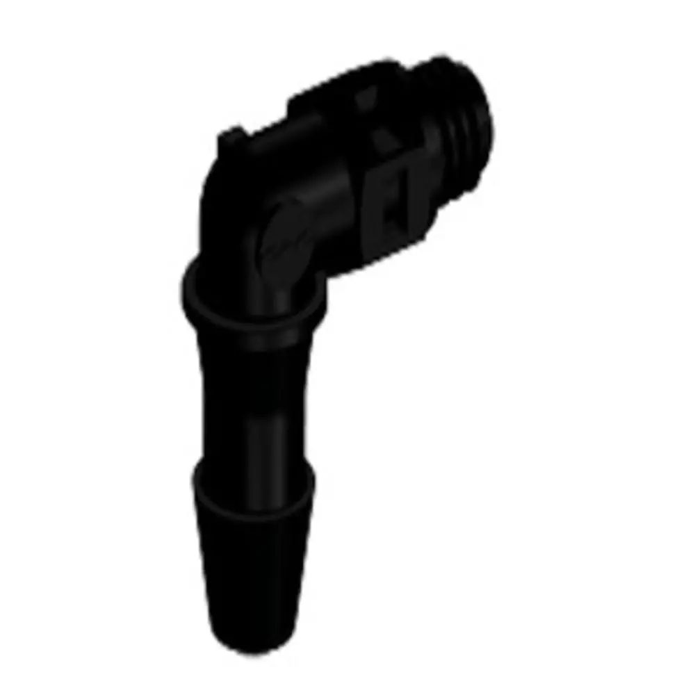 Me531 Elbow Fitting Black Nylon Tapered 10-32 X 5/32 Hb 1