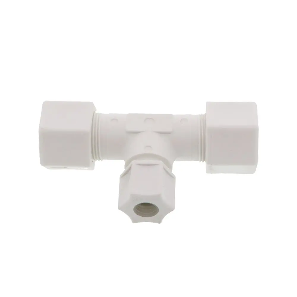 Jaco 70-10-6-P-Pg Polypropylene Union Tee 5/8 Od Tube X 5/8 Od Tube X 3/8 Od Tube 1