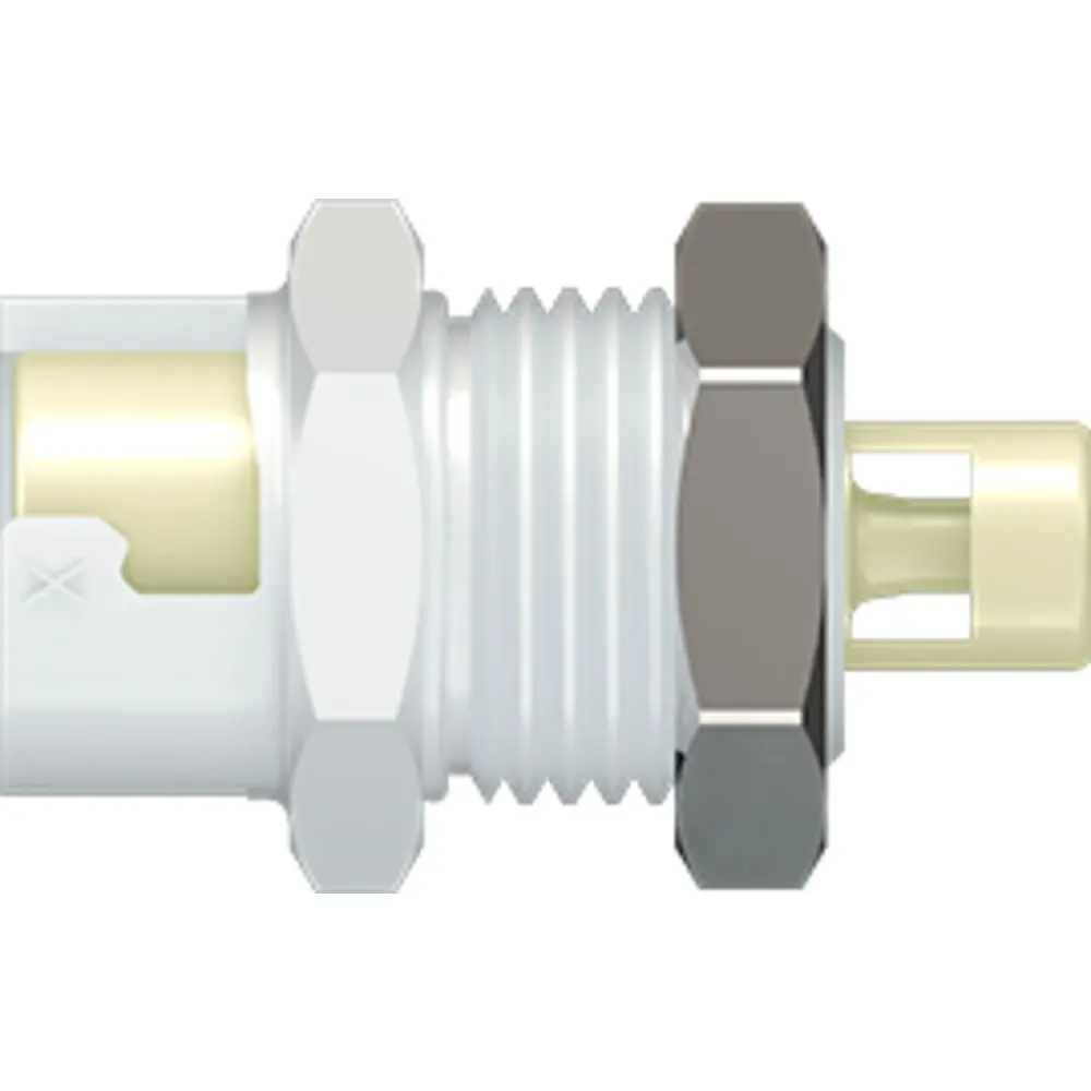 Linktech 10Pp Series Panel Mt. Female, Non-Valved, 1/16" Hb, Polypropylene 1