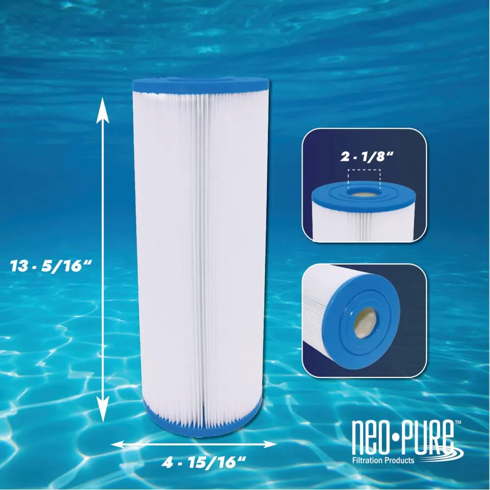 Neo-Pure Ps-4P25-Aa Pool And Spa Filter 4-15/16" X 13-5/16" 2