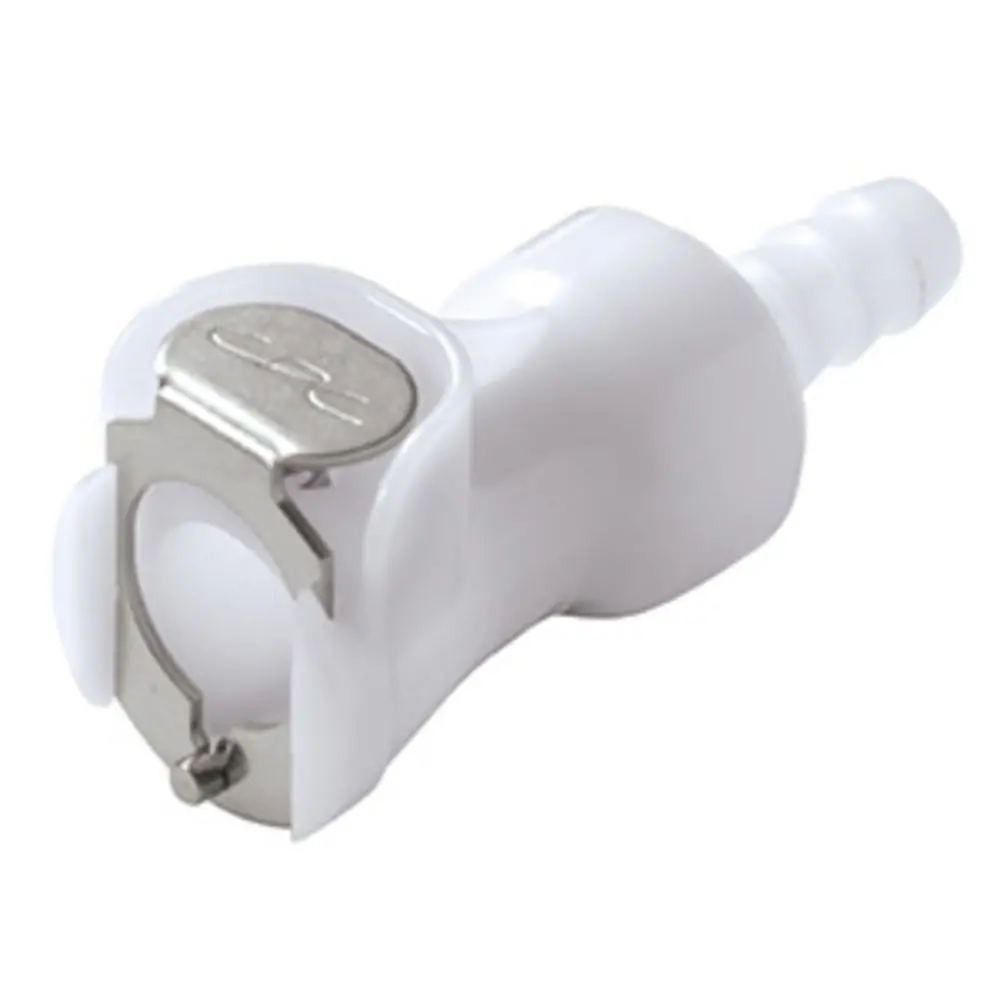 Plcd17004v Valved In-Line Hose Barb Coupling Body 1/4 Id Barb Fkm (Viton) O-Ring 1