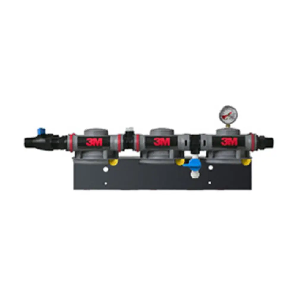 3M Water Filtration 3/4" Mnpt, Triple Head, Parallel Flow 1