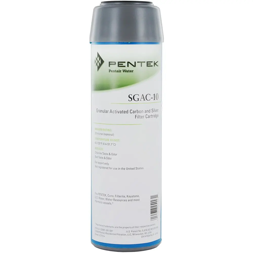 Pentek 155254-43 Sgac-10 Silver-Impregnated Gac Filter 1