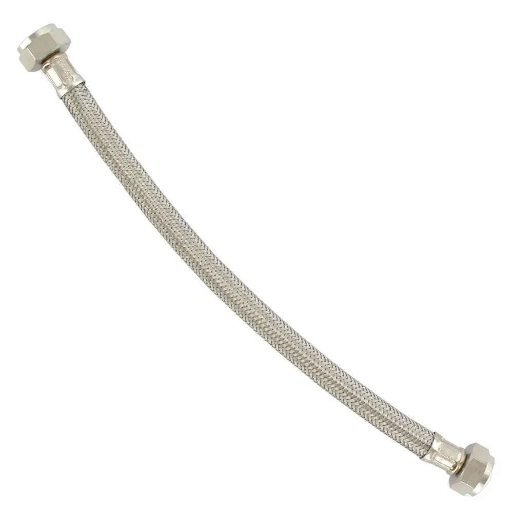 Braided Stainless Steel Hose 304 1/2" Fip X 1/2" Fip 20" Length 1