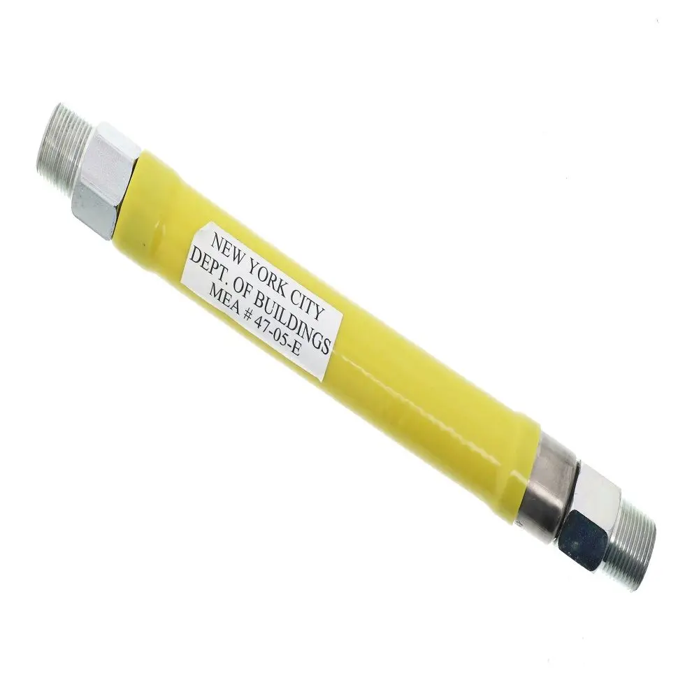 T&S Brass Hg-2D-12 Safe-T-Link Gas Hose, Freespin, 3/4 Npt X 12"L 2