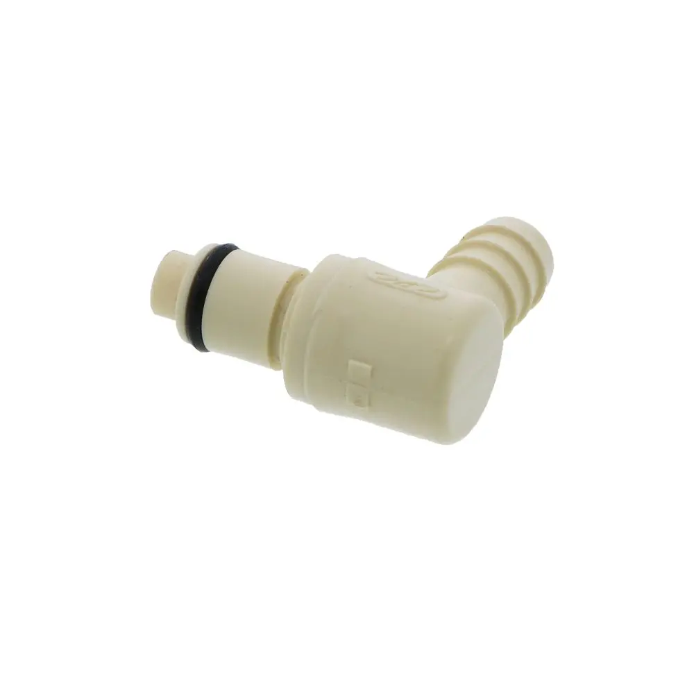 Plcd2300612 Valved Elbow Hose Barb Coupling Insert 3/8 Id Barb 3