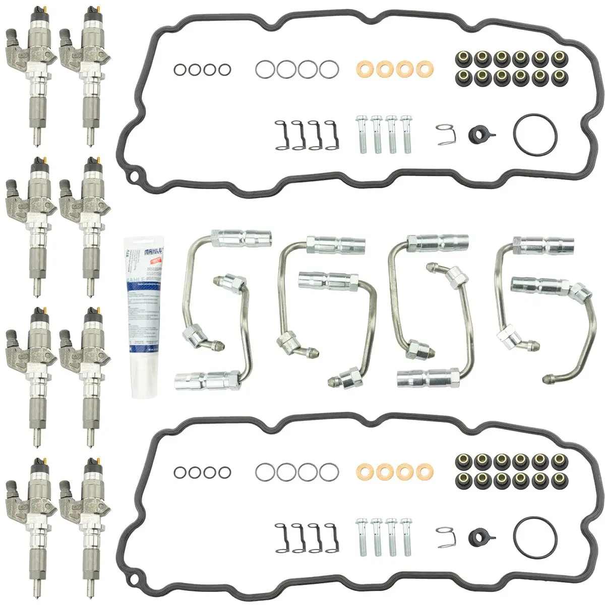 Industrial Injection Stock Bosch Reman 01-04 Lb7 Injectors W/Install Kit 1