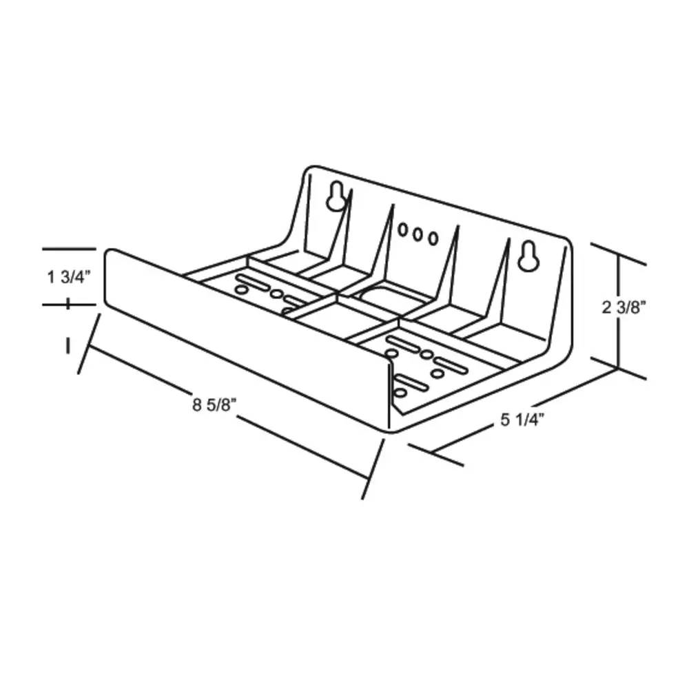 Omnipure B2pw Mounting Bracket - Two Housing Plastic "U" Shaped For Slimline Housings, E, Q And Elf Series Filters 2