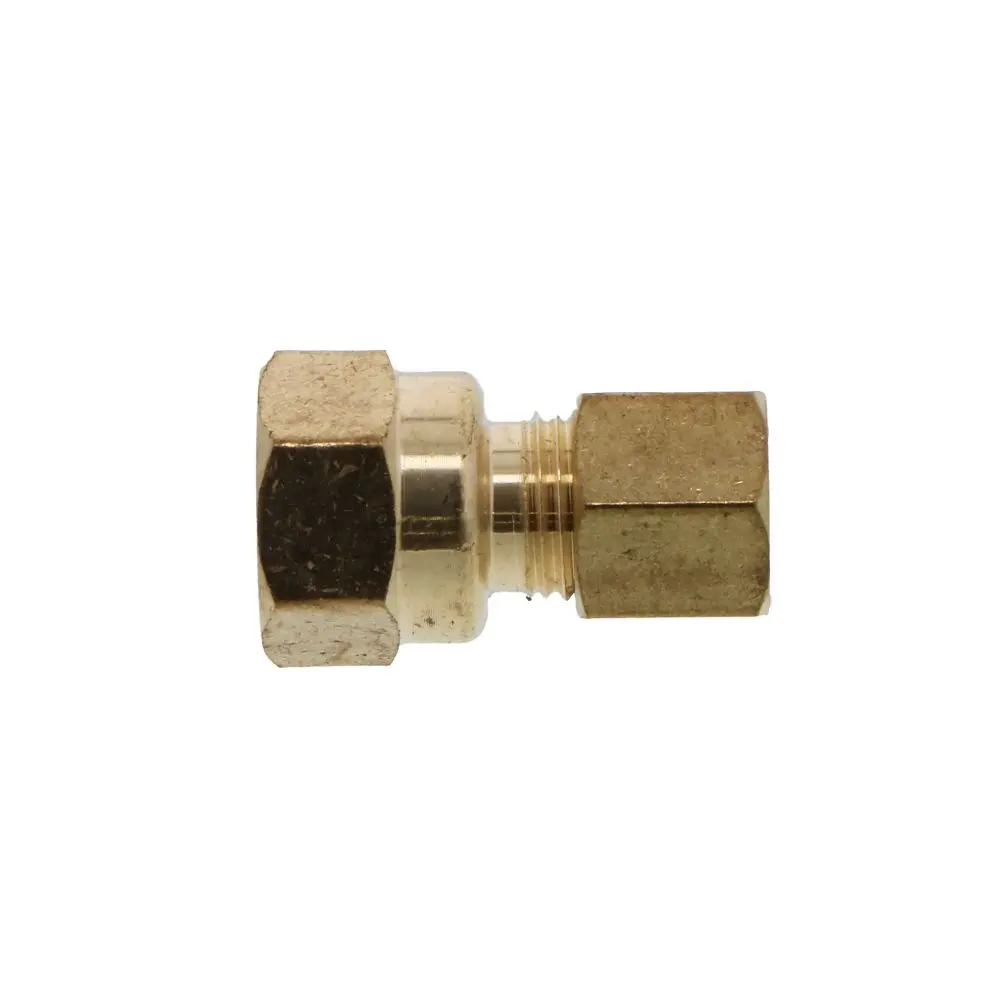Brass Compression Female Connector 1/4 Compression X 1/4 Fpt 3