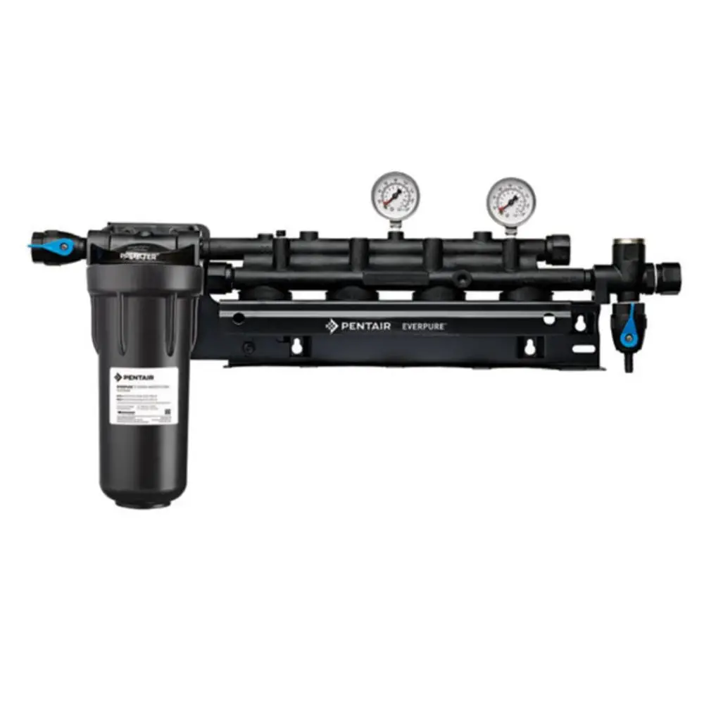 Everpure Ev9293-04 Coldrink/Insurice Quad Manifold With 10" Prefilter 1