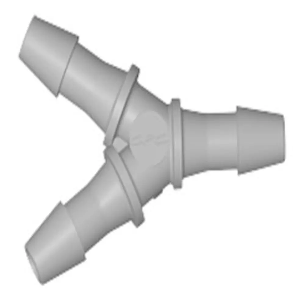 Hy5 Y Fitting Natural Polypropylene 5/32 Hb X 5/32 Hb X 5/32 Hb 1