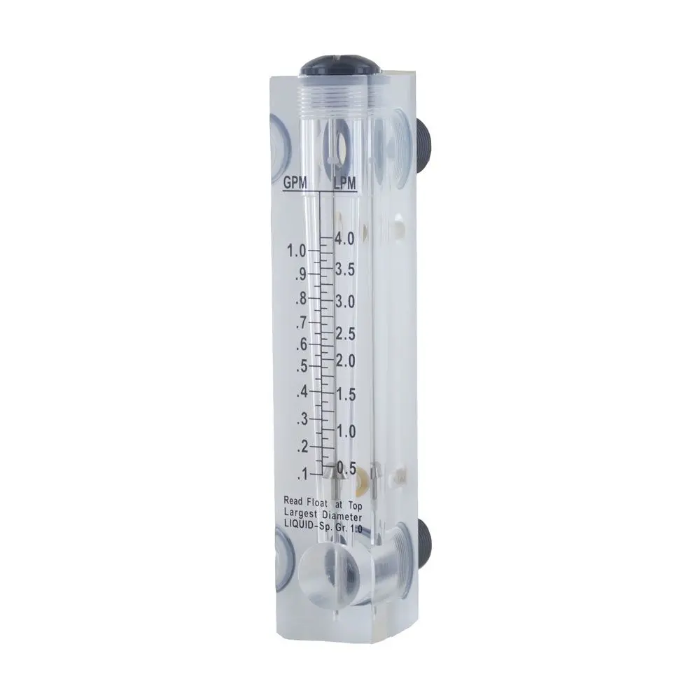 Axeon 203849 Inline Flow Meter 0.1-1 Gpm, 1/2" Mnpt X 1/2" Mnpt 1