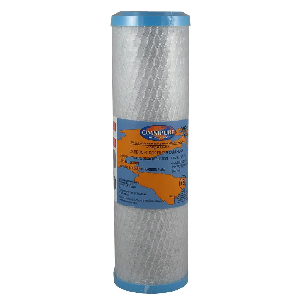 Omnipure Omb934-1L 9-3/4" Coconut Shell Carbon 1Mic Block Filter W/ Lead Reduction 1