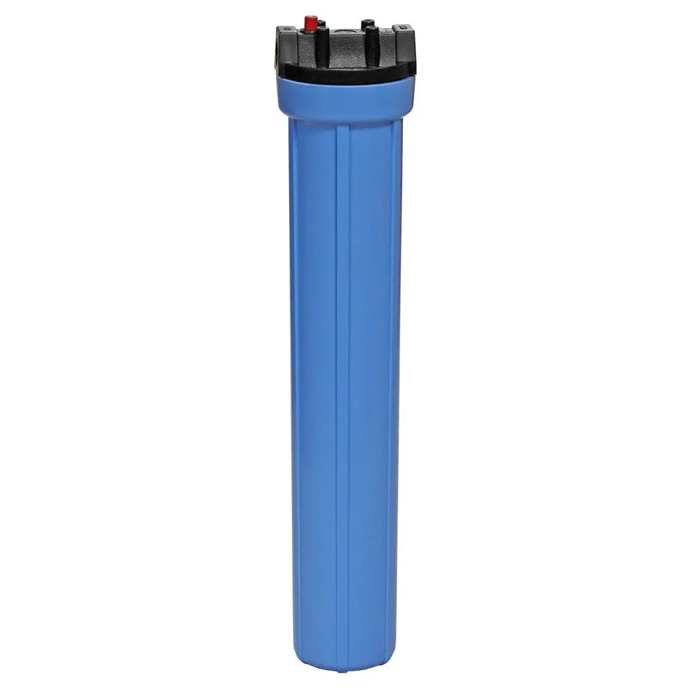 Pentek 20" Slim Line Water Filter Housing Black/Blue W/ Pr - 1/2" Fpt 1