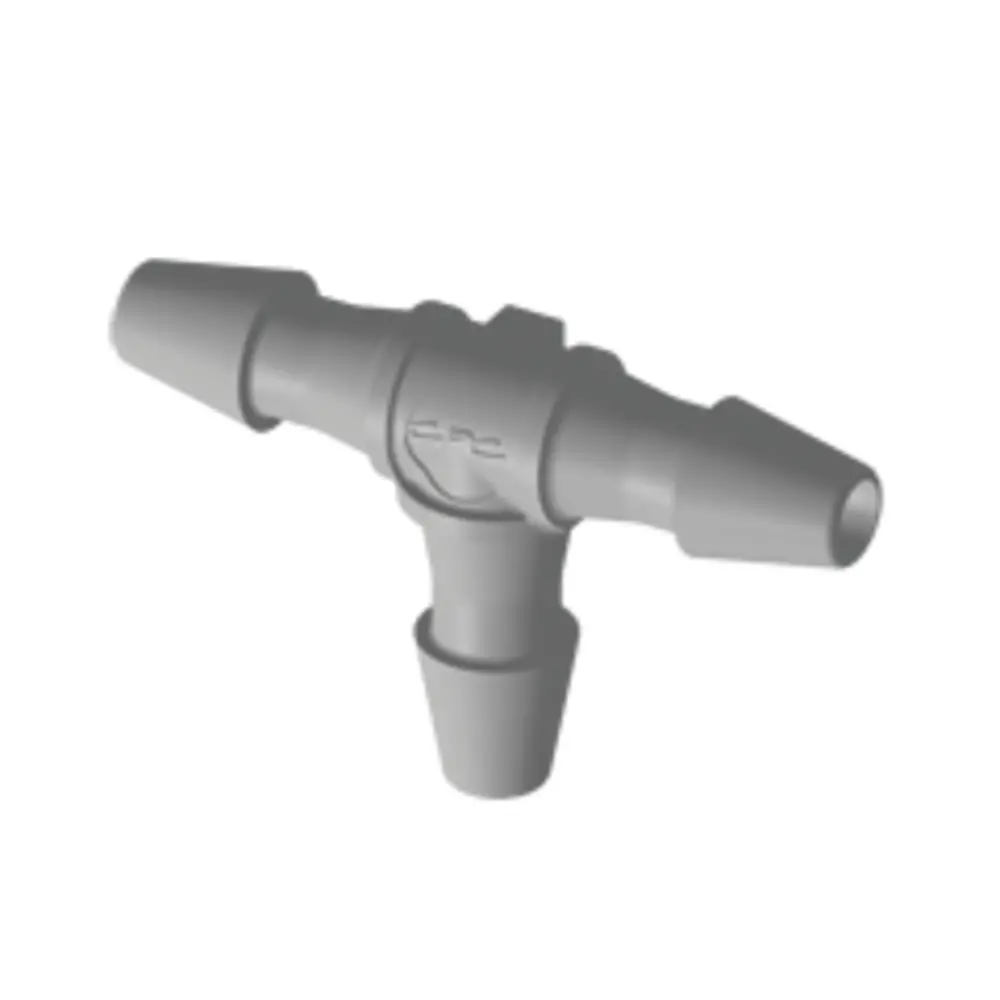 Colder Ht2 Tee Fitting, 1/16 Hb X 1/16 Hb X 1/16 Hb, Natural Polypropylene 3