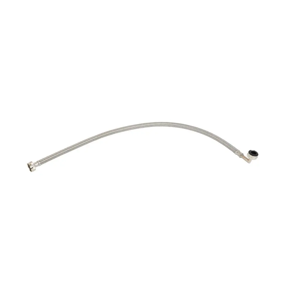 Braided 304 Ss Wash Machine Hose ¾ Fht X ¾ Fht 90° End 30" Length 1
