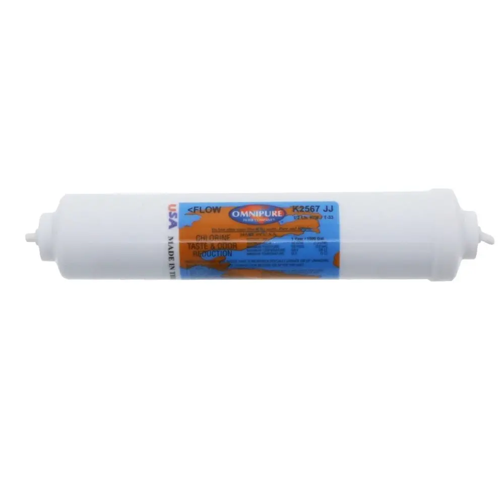 Omnipure Inline K2567-Jj Gac + 0.5Lb Kdf 55 - 10" X 2" Filter - 1/4" Quick Connect 1