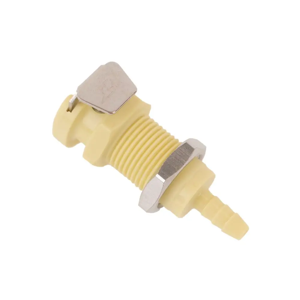 Linktech 20Pp Series Panel Mt. Female, Valved, 1/8" Hb, Molded Almond Color, Polypropylene, Epdm 1