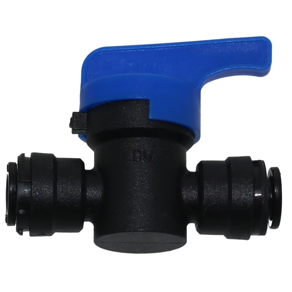 Neofit Quick Connect 1/4" X 1/4" Polypropylene Shut-Off Valve - Black 1