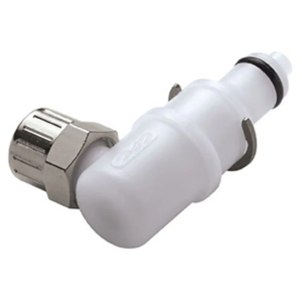 Multi-Mount Valved Elbow Ptf Coupling Insert - 1/4 Ptf Acetal 1