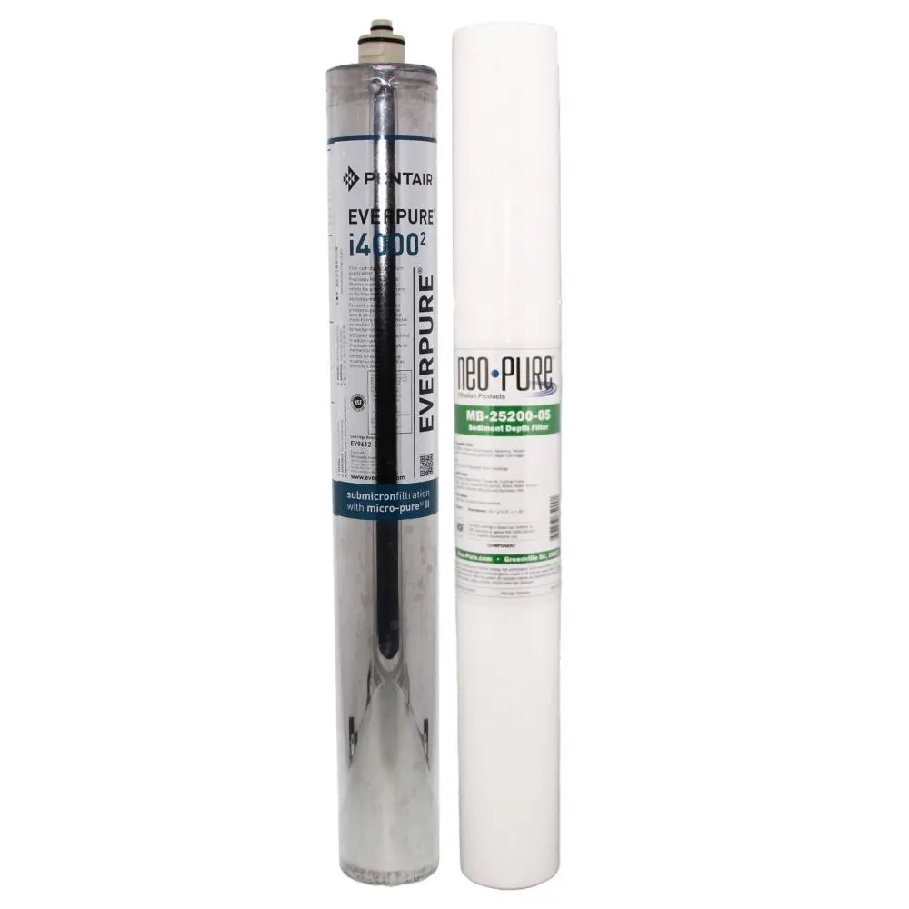 Everpure I4000 + Neo-Pure 20" Ec210 Sediment Filters 1