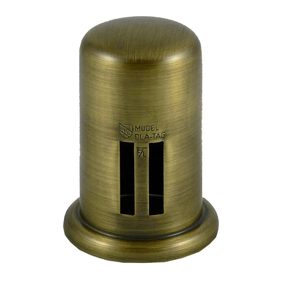 Brass Cover Cap For Twin Inlet Air Gap - Antique Brass 1