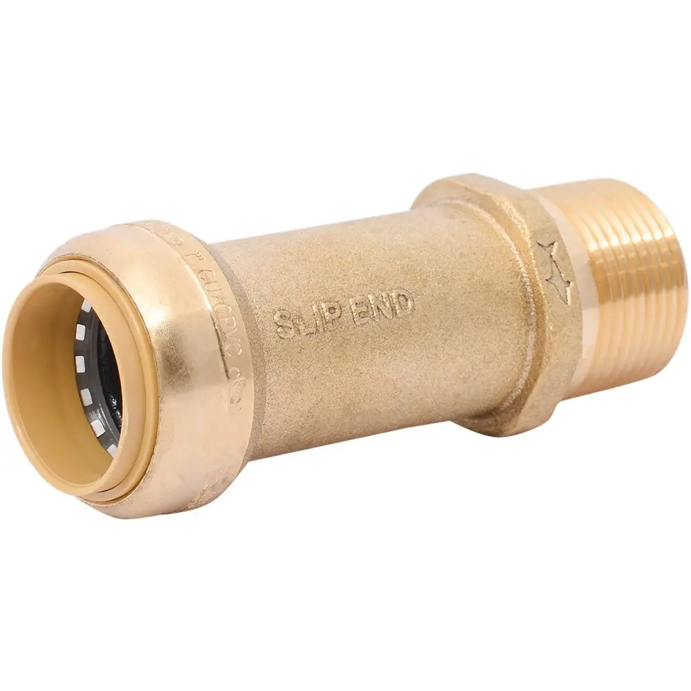 Sharkbite® U3140lf Lead-Free Brass Push-To-Connect Slip Male Adapter - 1" Slip X 1" Mpt 1