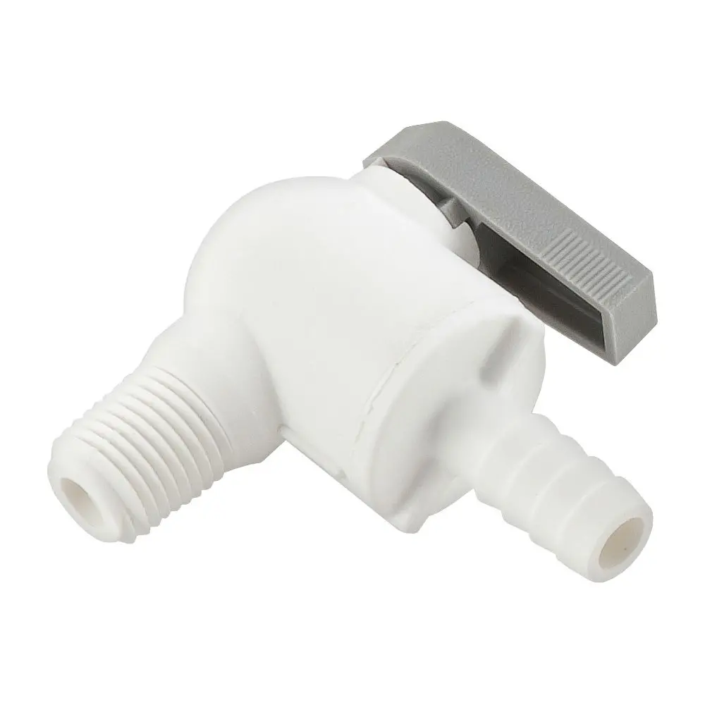 Parker Liquifit Par-Barb Valve Male Elbow - 1/4 Id Barb X 1/4 Mpt 1