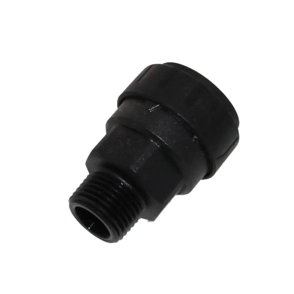 John Guest Black Male Connector - 3/4 Cts X 1 Npt 3