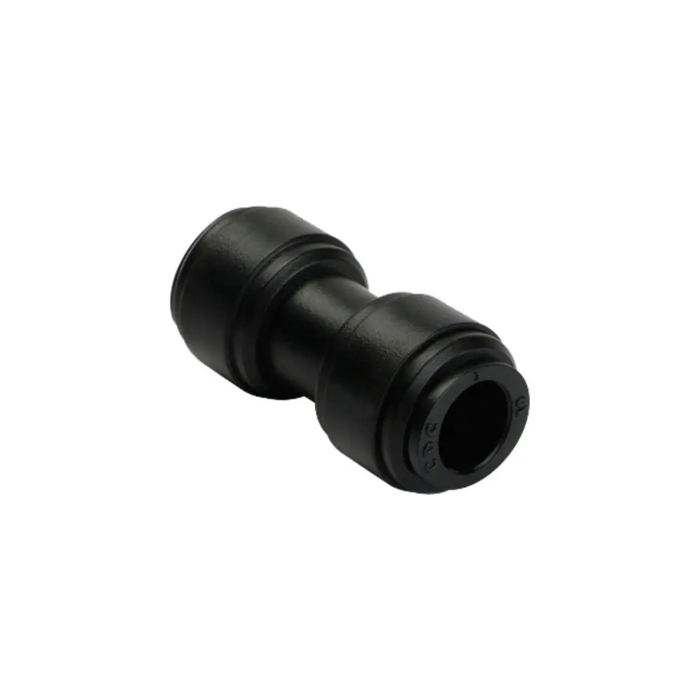 Neofit - Acetal Black Union Connector 1/2" Tube X 3/8" Tube 1