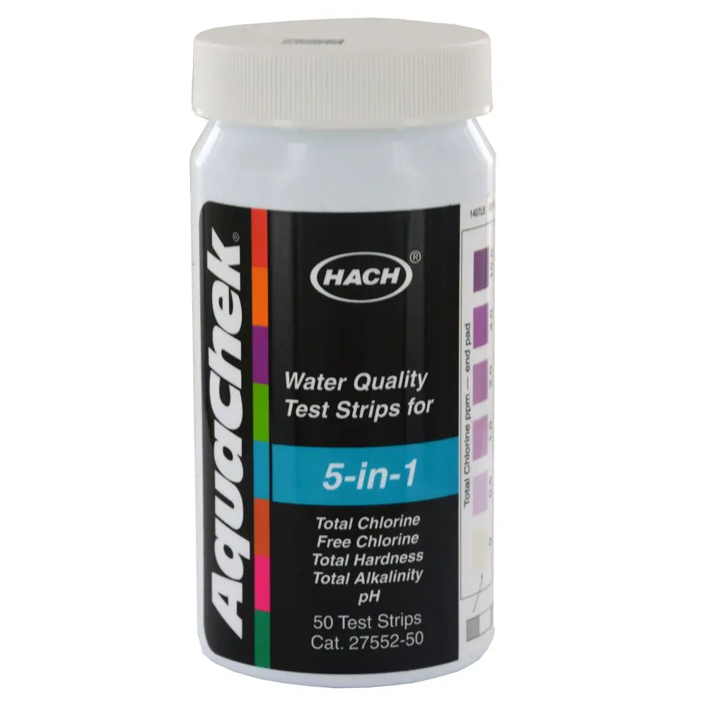 Hach 2755250 5-In-1 Water Quality Test Strips (Pack Of 50) 1