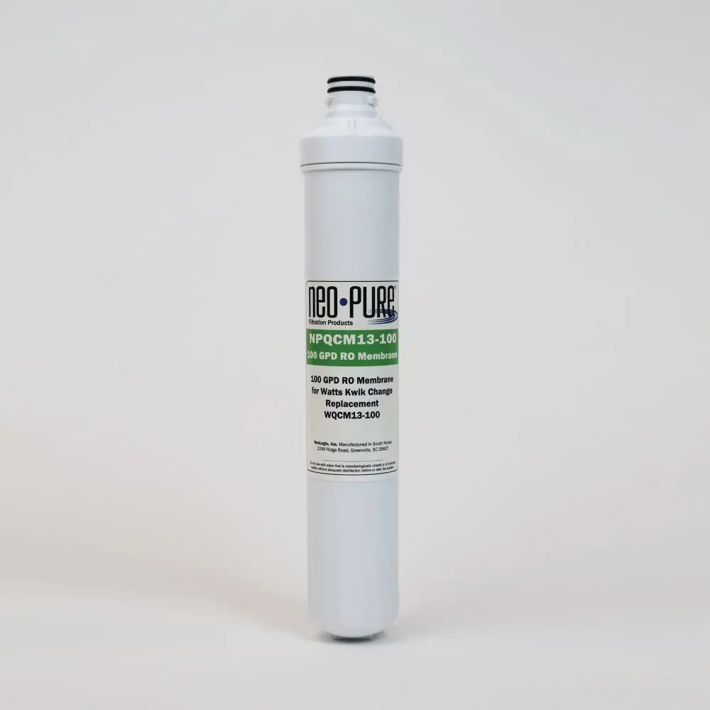 Neo-Pure Kwik Change 13" Ro Membrane Filter 100 Gpd Replacement For Watts Wqcm13-100 2
