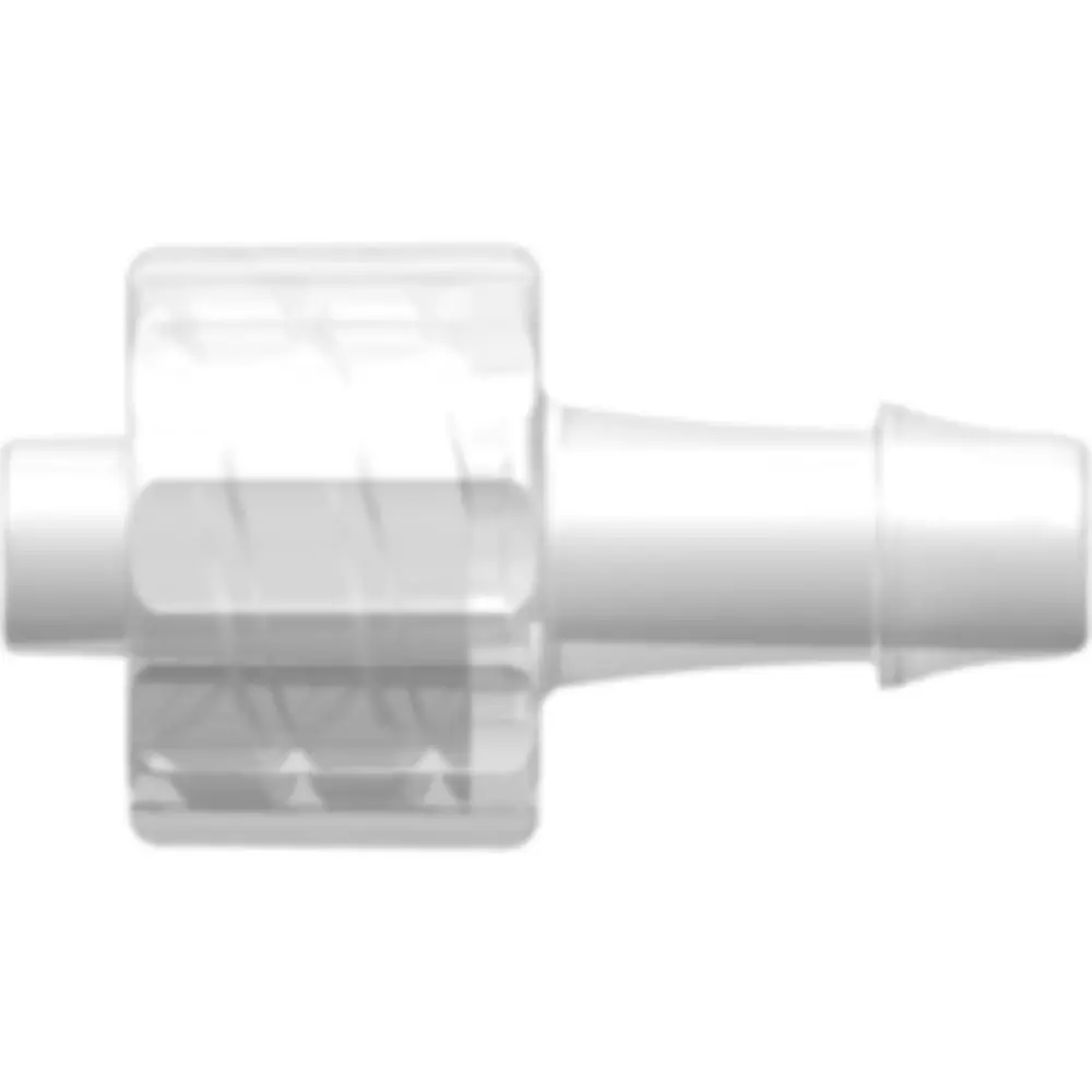 Linktech Male Luer Integral Lock Ring To 500 Series Barb, 5/32" (4.0 Mm) Id Tubing, Natural Polypropylene 1