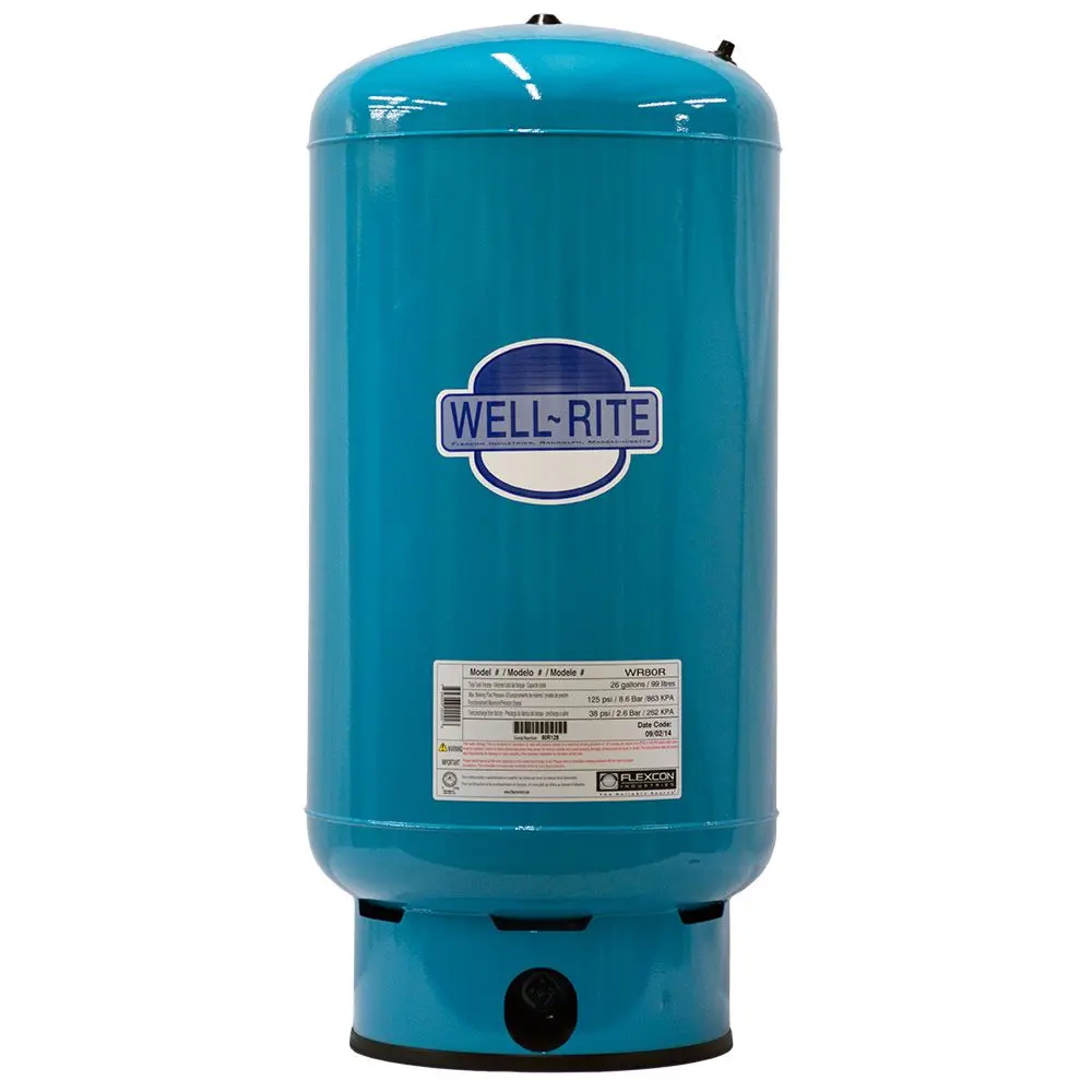 Well-Rite Wr-80 Well Pressure Tank 26 Gallon Steel 1
