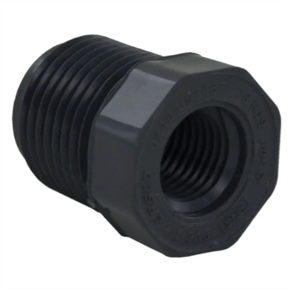 Schedule 80 Pvc Hex Bushing 1/2" Mip X 1/4" Fip 1