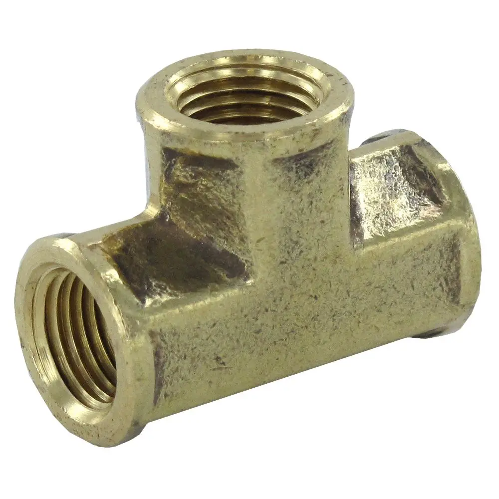 Brass Female Fnptf Tee - 1/8 X 1/8 X 1/8 1