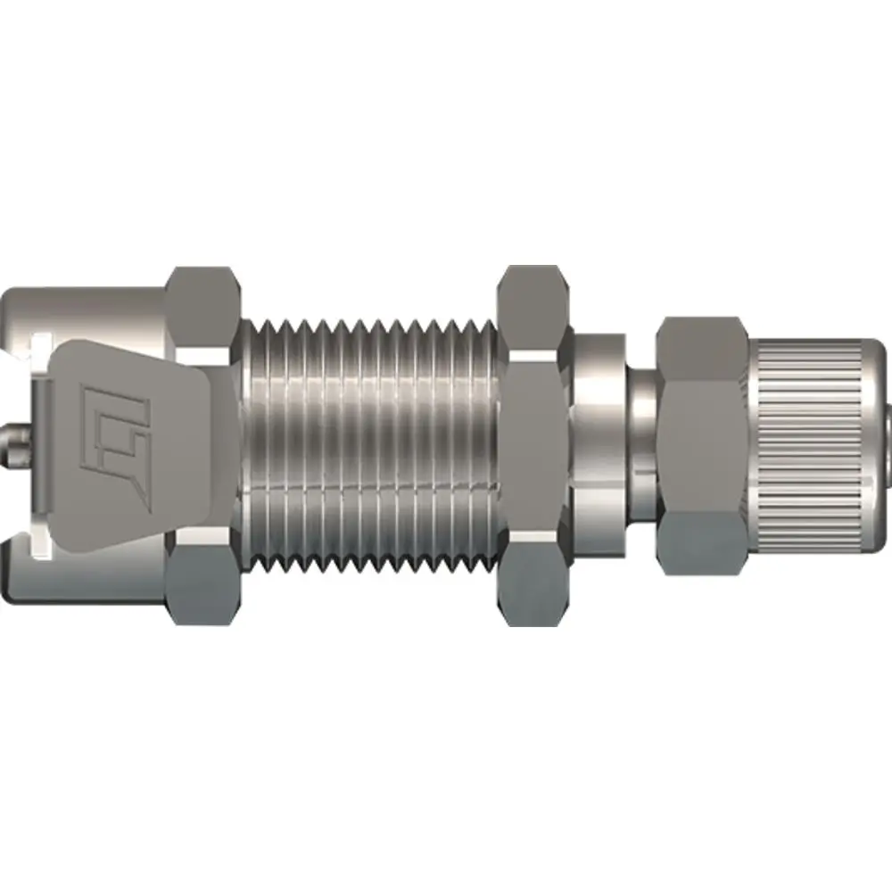 Linktech 20Cb Series Panel Mt. Female, Non-Valved, 1/4" Ptf, Chrome Brass 1