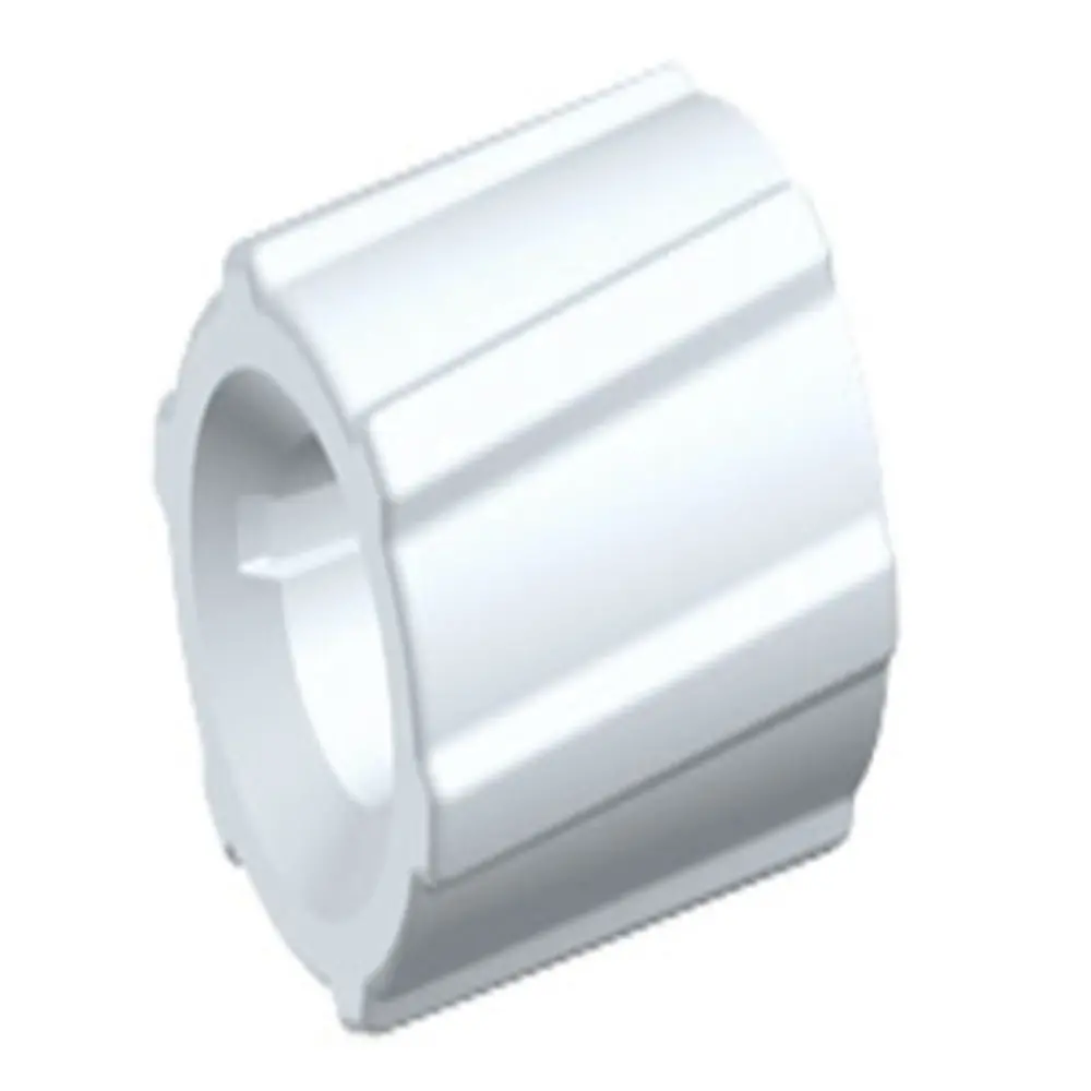 Lmsr30 White Nylon Rotating Luer Lock Rings 1
