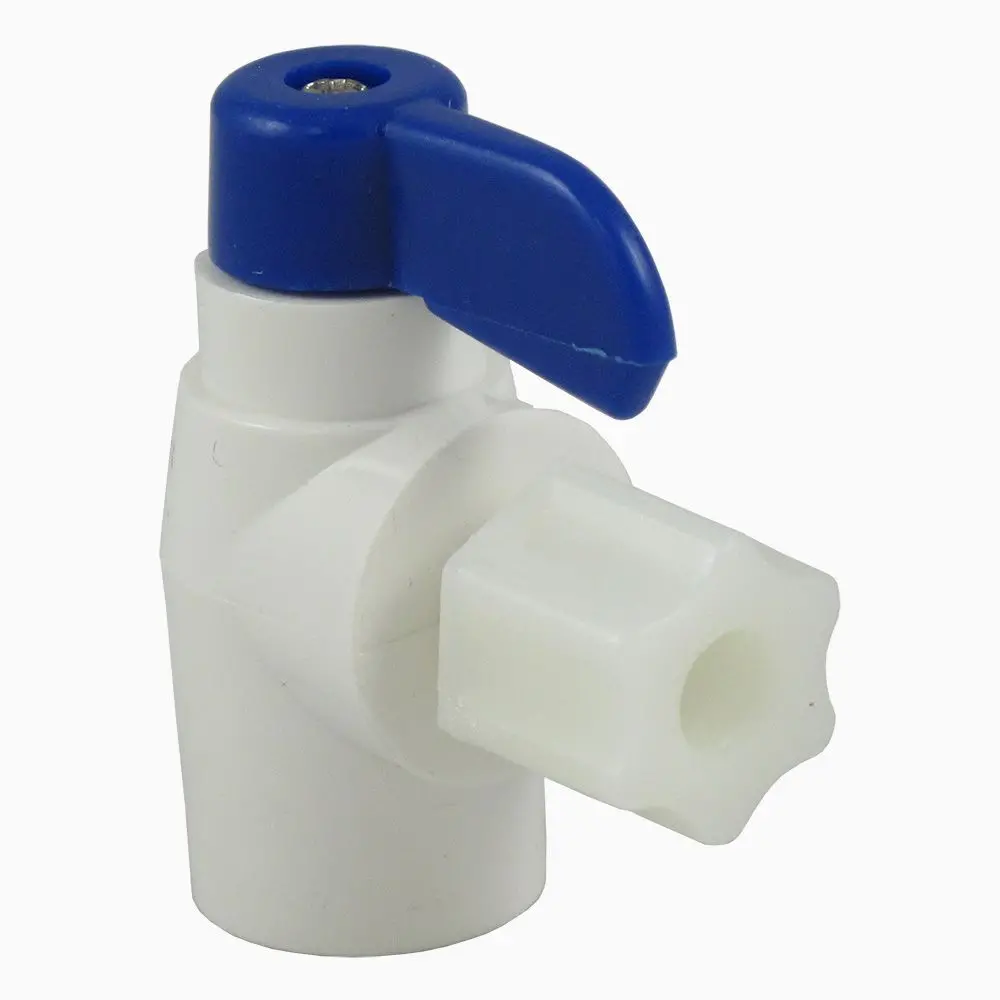 Shut-Off Valve Elbow Polypropylene - Bv-102A - Bv-102-Jc - 1/4" Fpt X 1/4" 1