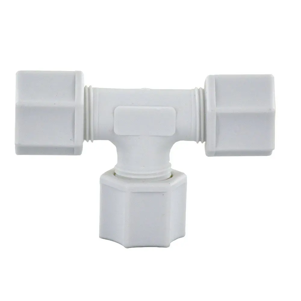 Jaco 70-5-N-O Nylon Union Tee 5/16 Od Tube X 5/16 Od Tube X 5/16 Od Tube 1
