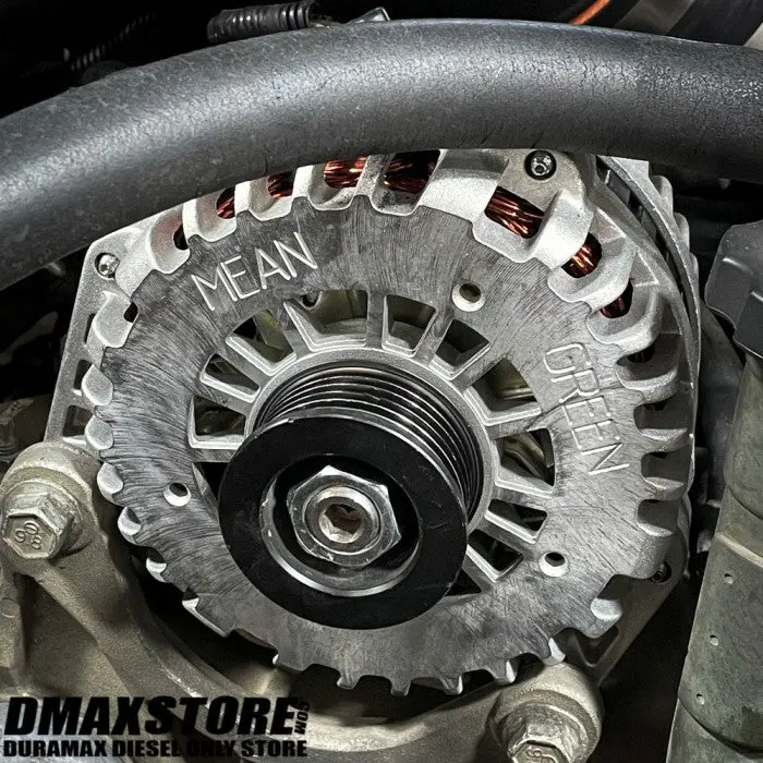 Mean Green High Output Duramax Alternator, 2001-2007 Lb7/Lly/Lbz 2